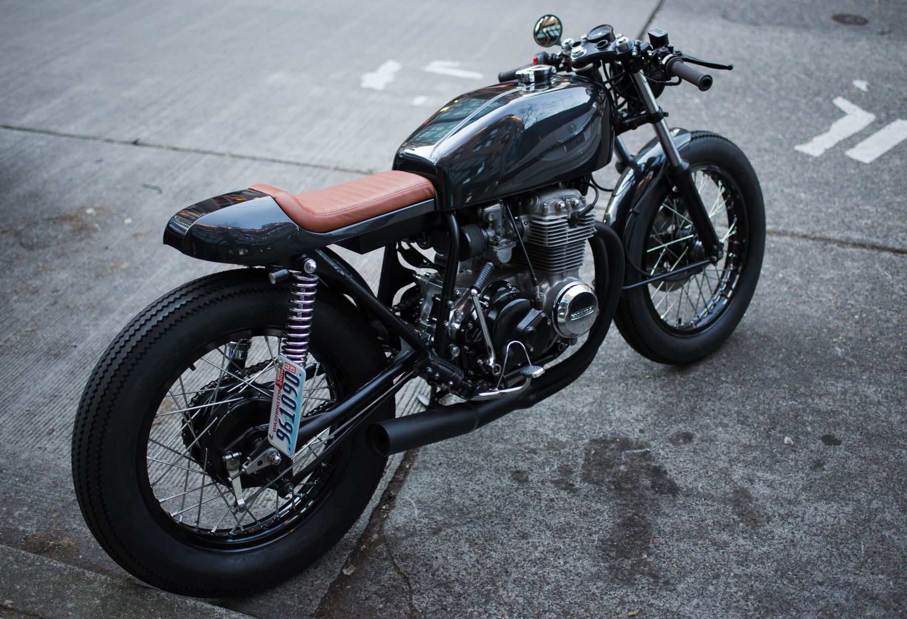 Finished restored motorcycle, polished and complete